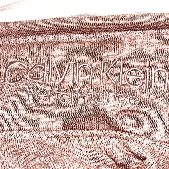 Calvin Klein Tech Fleece Jacket Pink M Pockets Athleisure Full Zip Quiet Luxury - Picture 10 of 12